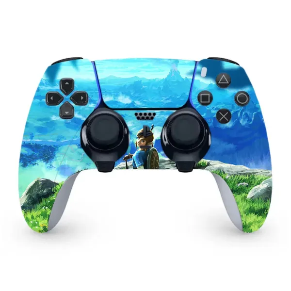 Design Custom PlayStation 5 DualSense Controller Skin Zelda Breath of the Wild Artwork Electronics - 1