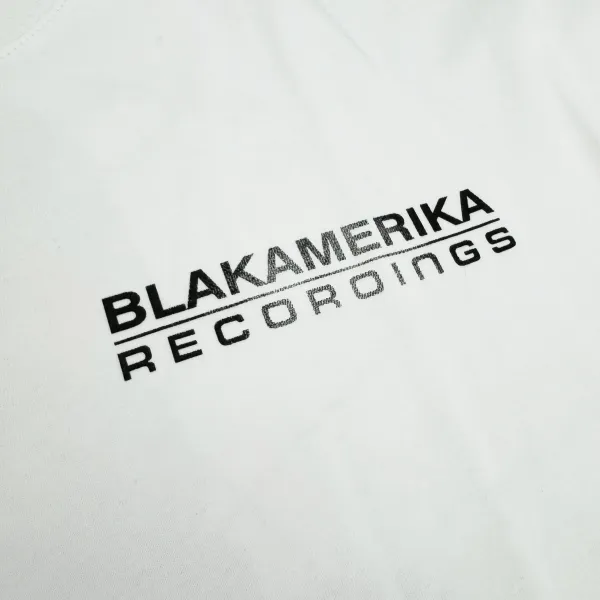 Design Blakamerika Recordings Logo Tee White T-Shirt Tops.t Shirts - 3