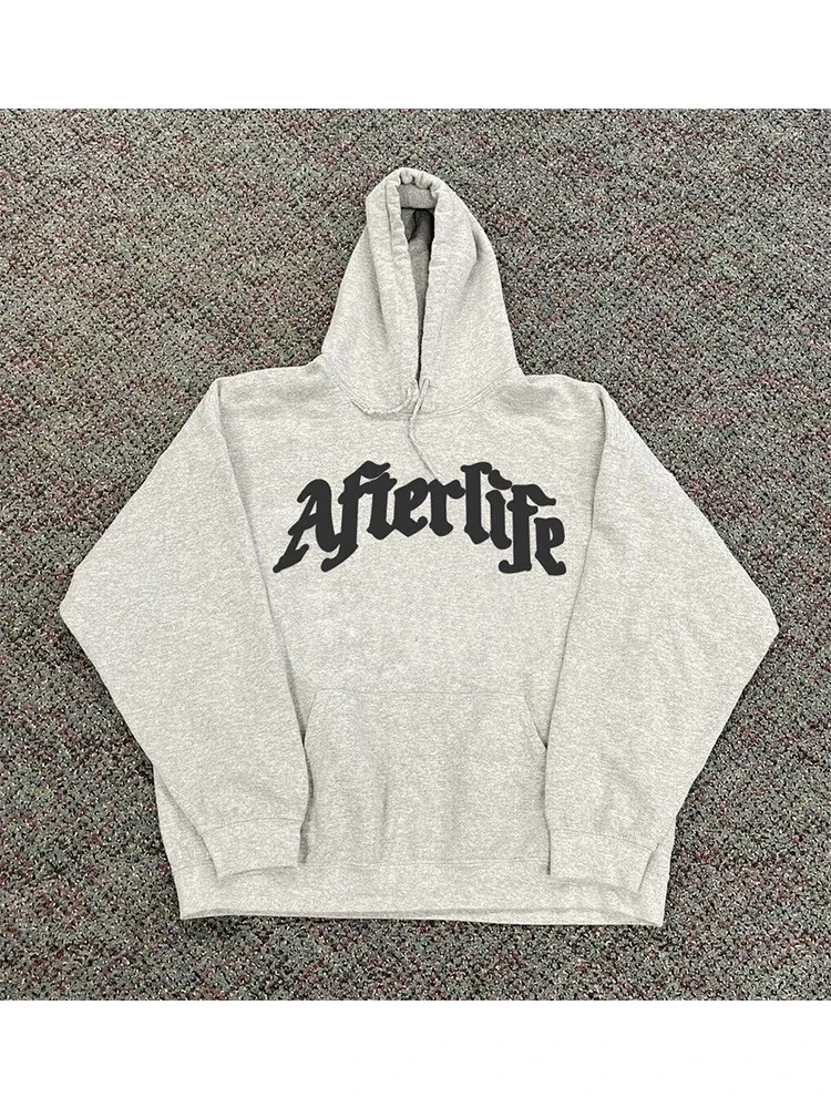 Afterlife Black Gothic Font Hoodie