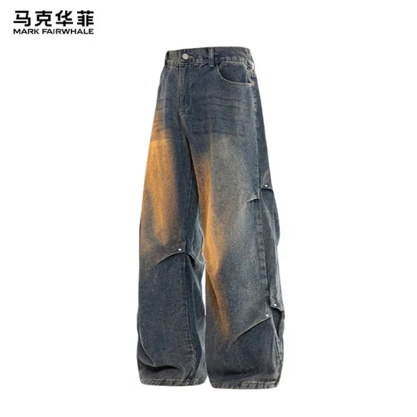 Design Mark Fairwhale Gradient Wash Wide-Leg Jeans - 1