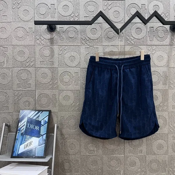 Dior Oblique Velvet Shorts Black - 6