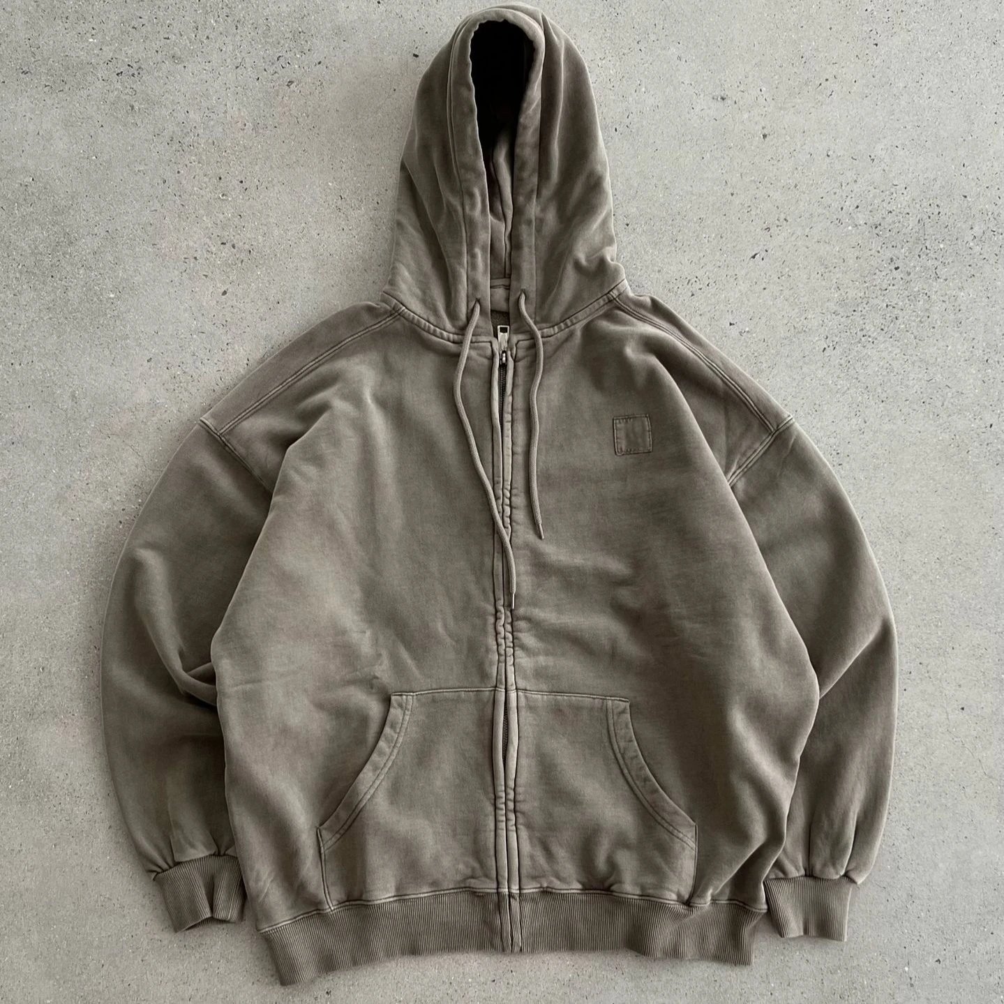 Design Zip-Up Hoodie Charcoal Gray Hoodie - 5