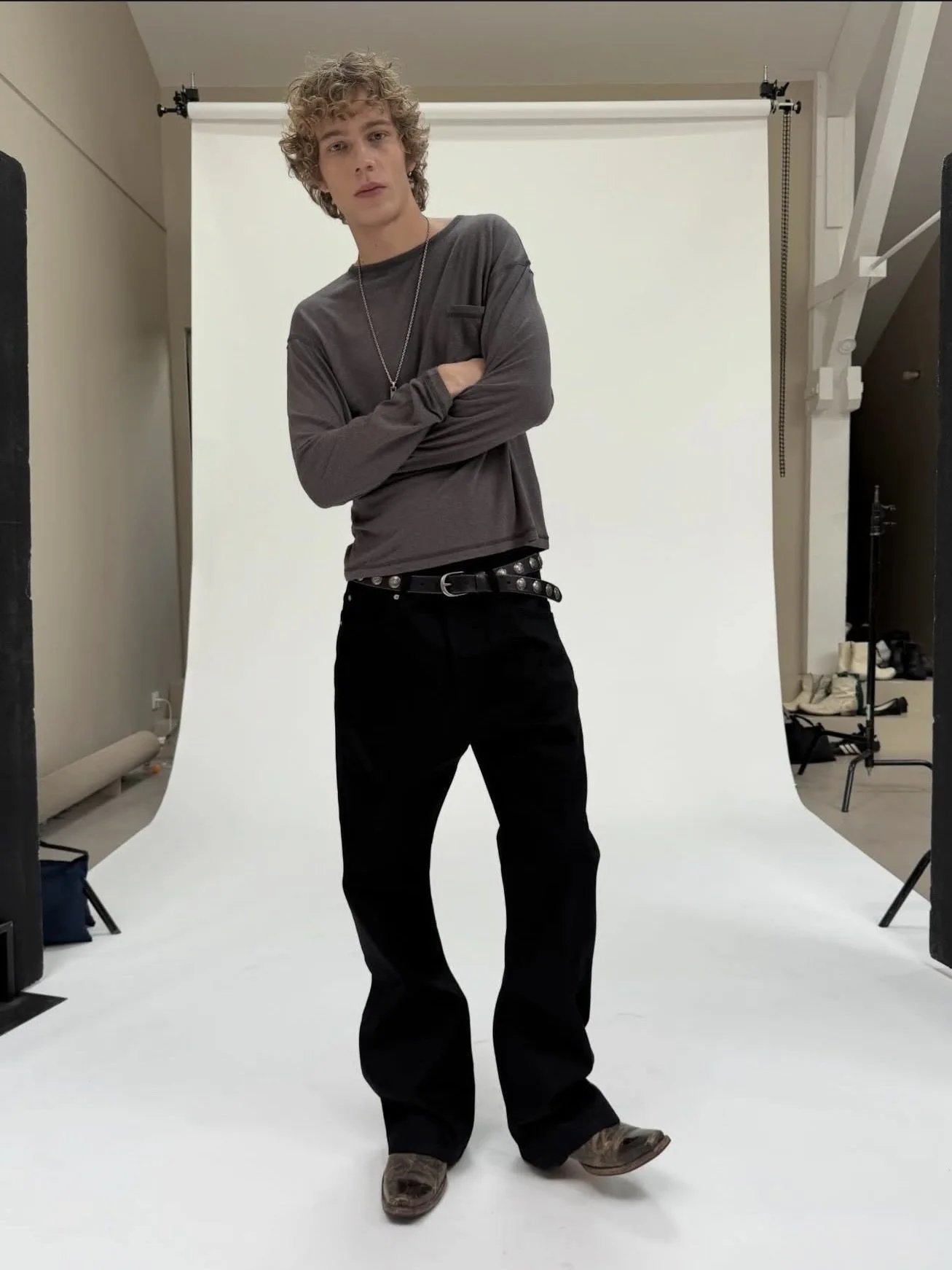 American Retro Nofaith Japanese-Made Red-Edged Raw Denim Bootcut Jeans with a Slight Flare Fit