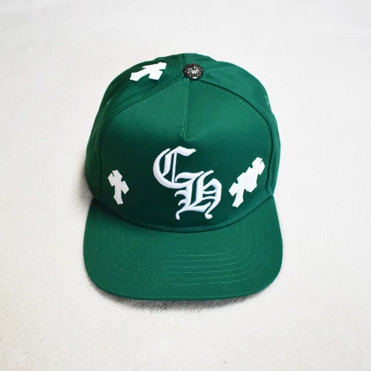 CH+ Cross Leather Patch Green