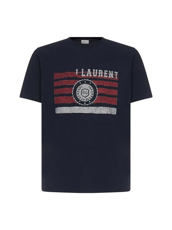 Navy blue short sleeved shirt