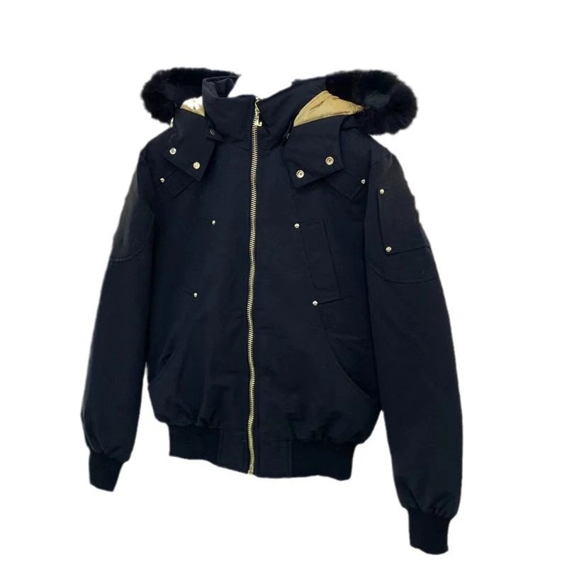 Moncler Genius Parka Olive Green Fur-Trimmed Hooded Down Jacket - 6