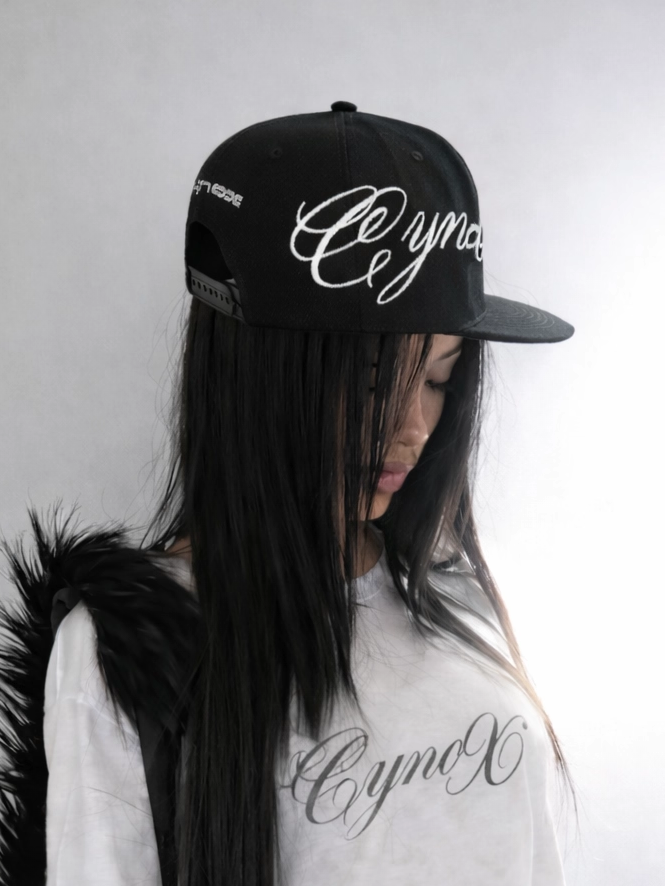 CYNOX Original Punk Hip Hop Embroidered Flat Brim Baseball Cap for Men and Women Street Skateboard Curved Brim Hat