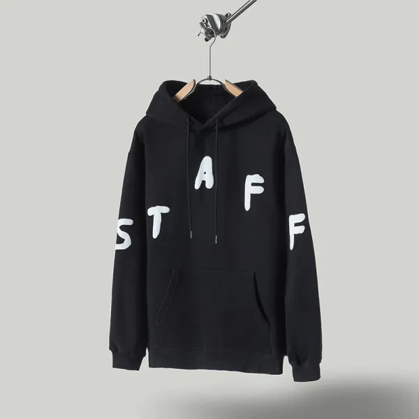 Design Staff Logo Black Hoodie - 1