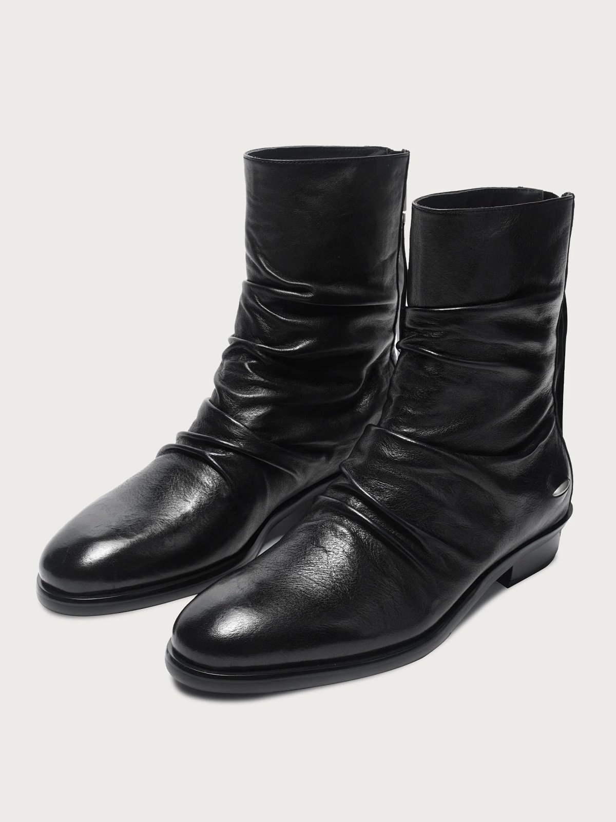 Year of the Horse Limited Edition Full-Grain Horsehide Leather Pointed-Toe Chelsea Boots, Casual Height-Boosting TERRAINCOGNITA