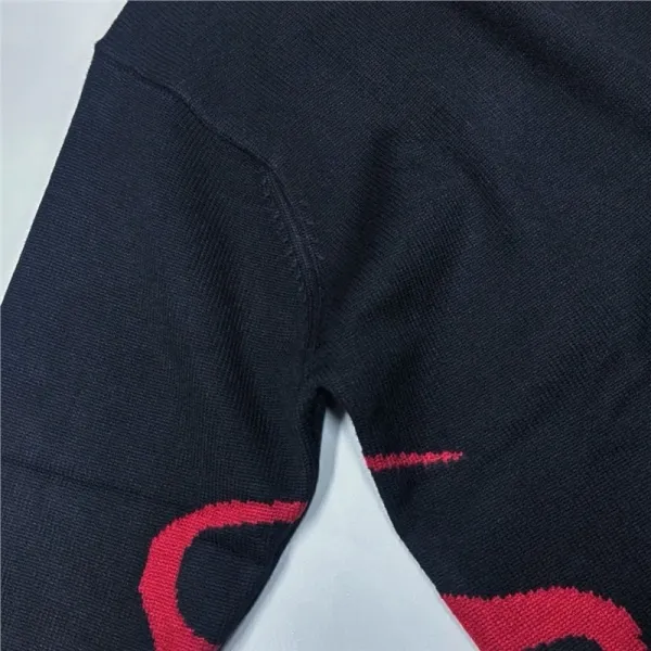 Design Cable Knit Collar Cardigan Black Outerwear.cardigan - 5