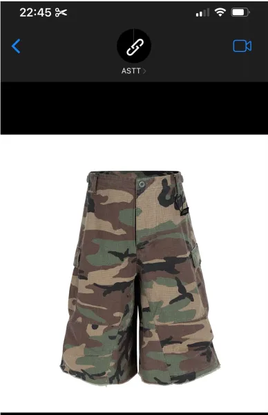 Design Camo Cargo Shorts Multicolor Shorts - 2
