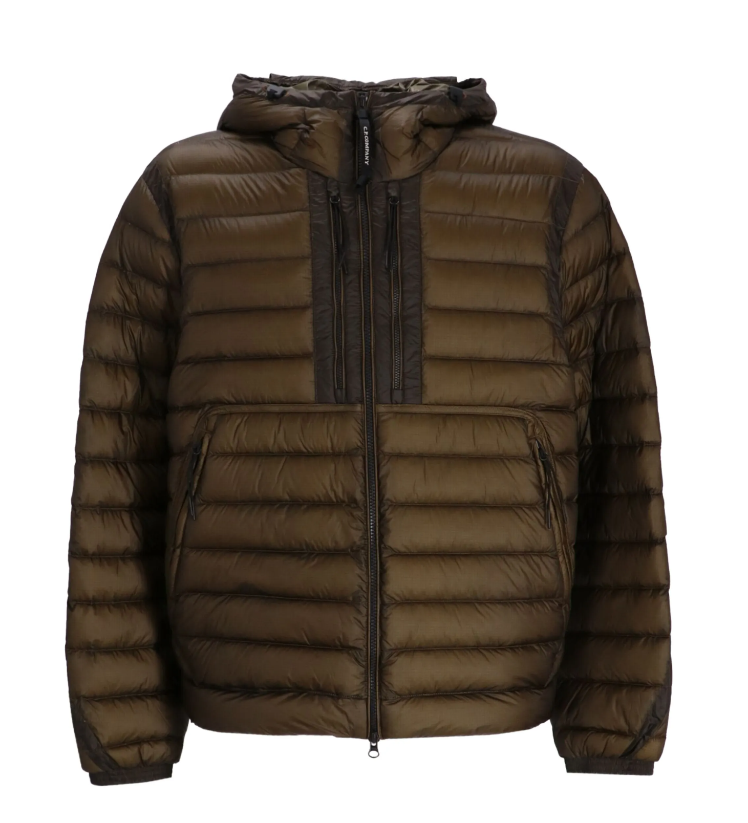 C.P. Company Goggle Jacket Olive Brown Down Jacket