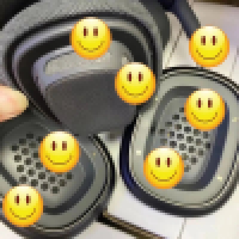 Design Smiley Emoji Headphones White Over Ear Headphones - 4