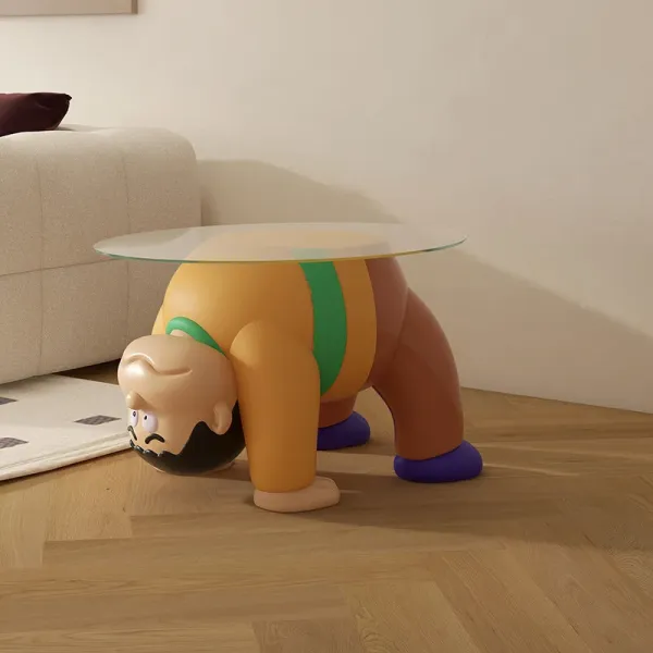 Design Sumo Wrestler Stool Multicolor Decorative Stool Accessories - 8