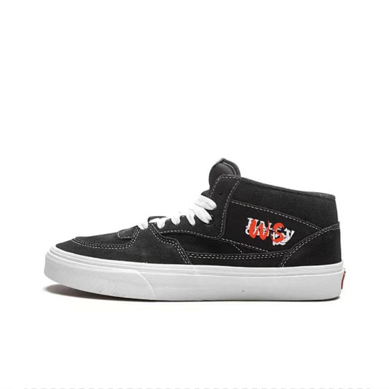 Half Cab trendy casual mid top board shoes Harvard unisex sports canvas shoes autumn and winter black couple shoes