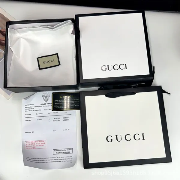 Gucci Double G Interlocking Buckle Belt Dark Gray Monogram Canvas Belt - 13