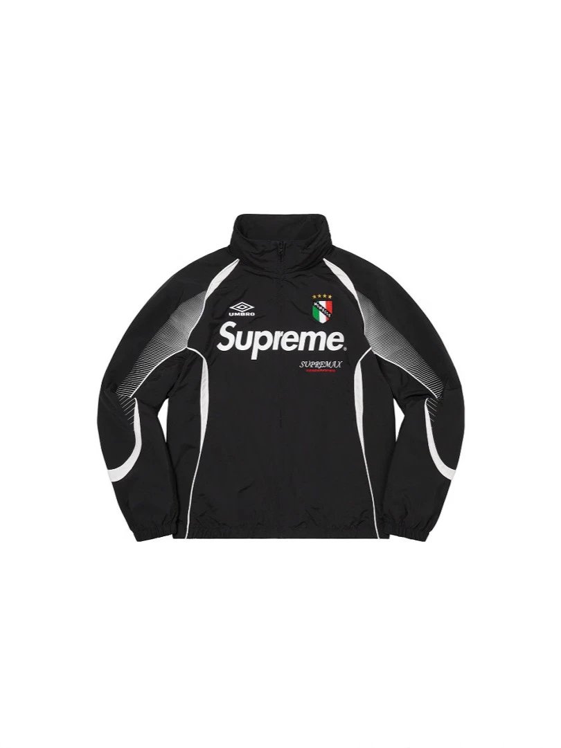 High-End Supreme x Umbro Collaboration Football Jacket - Casual, Stylish, Zip-Up High-Collar