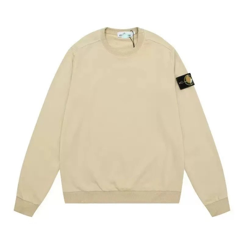 Stone Island 24SS Crewneck Sweater Compass Badge Beige