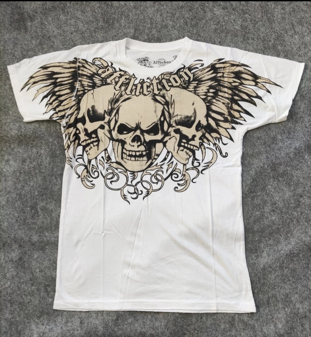 Design Floral Logo Print White T-Shirt - 5