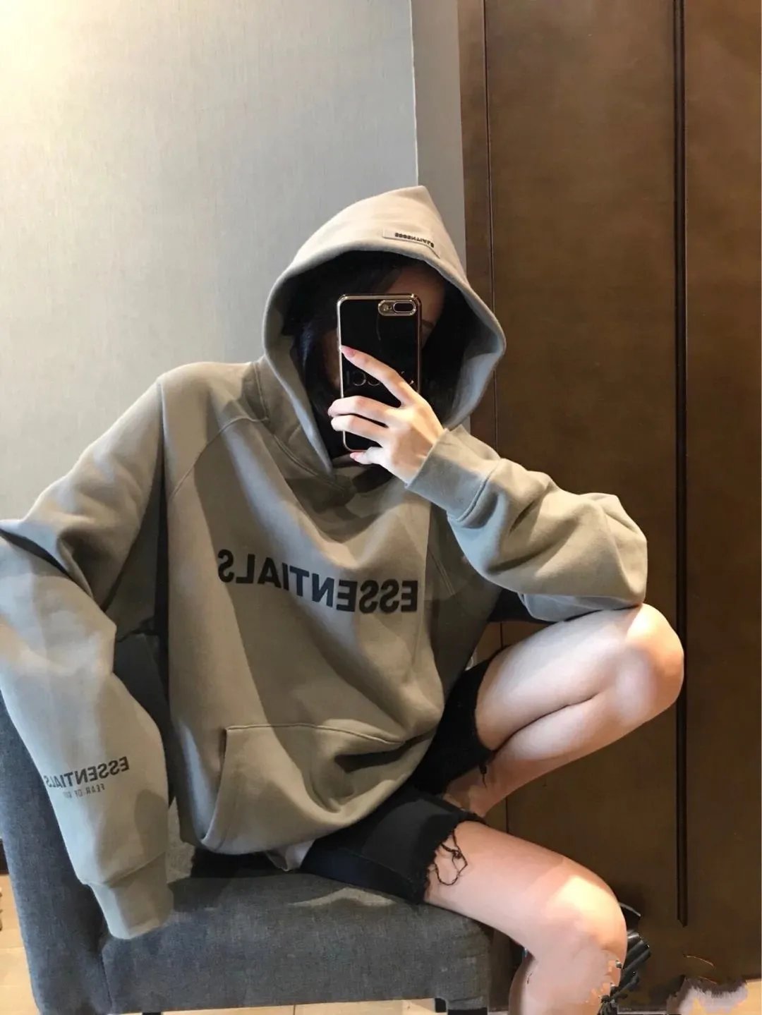 Fear of God Essentials Hoodie Gray Hoodie - 12