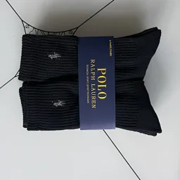 thumbnail for RL towel sole classic mid-length casual socks wholesale