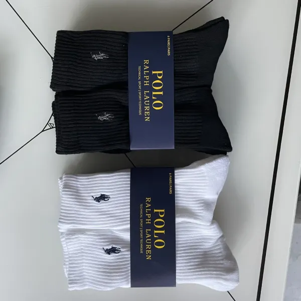 Ralph Lauren Polo Classic Sport Gray Socks - 6