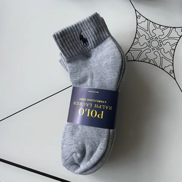 Ralph Lauren Polo Classic Sport Gray Socks - 13
