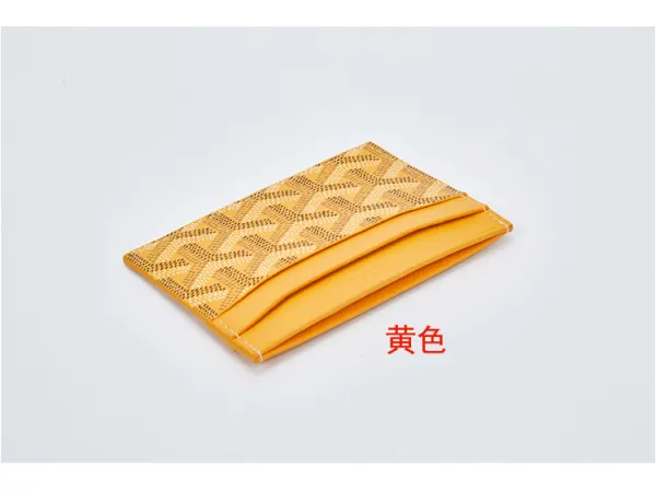 Goyard Saint-Honoré Card Holder Yellow and Green - 14