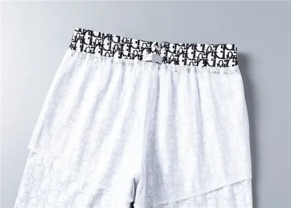 Prada Triangle Logo White Drawstring Shorts - 21