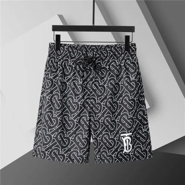 Burberry Monogram Print Swim Shorts Black/White - 1