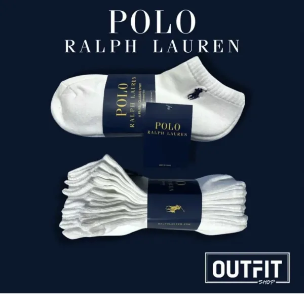 Ralph Lauren Polo Classic Sport Gray Socks - 3