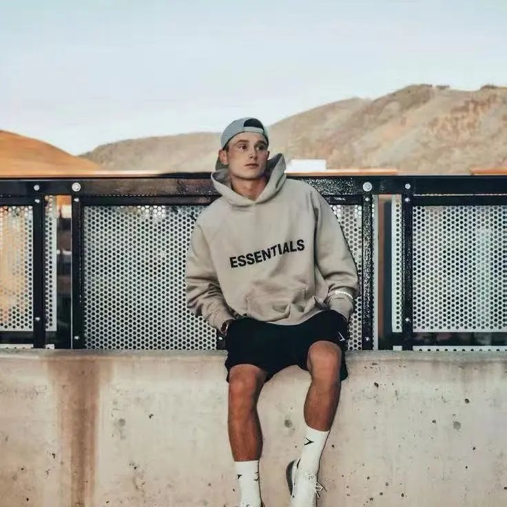 Fear of God Essentials Hoodie Gray Hoodie - 32