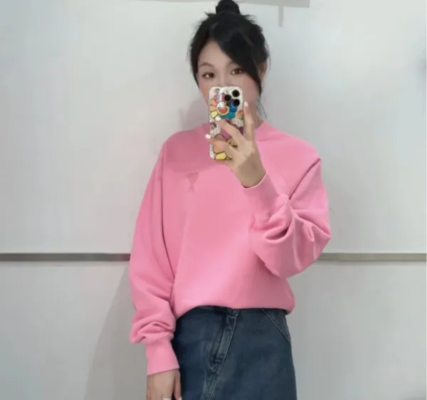 Ami Cuninkon Heart Embroidery Pink Sweatpants - 45