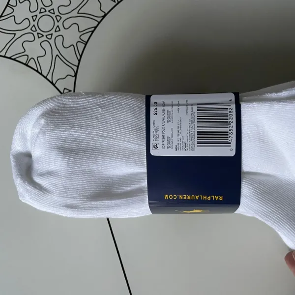 Ralph Lauren Polo Classic Sport Gray Socks - 19