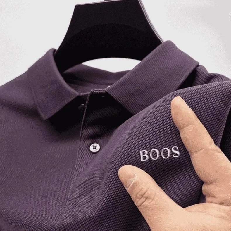BOOS BOOS Men's Polo Shirt in Navy Blue Navy
