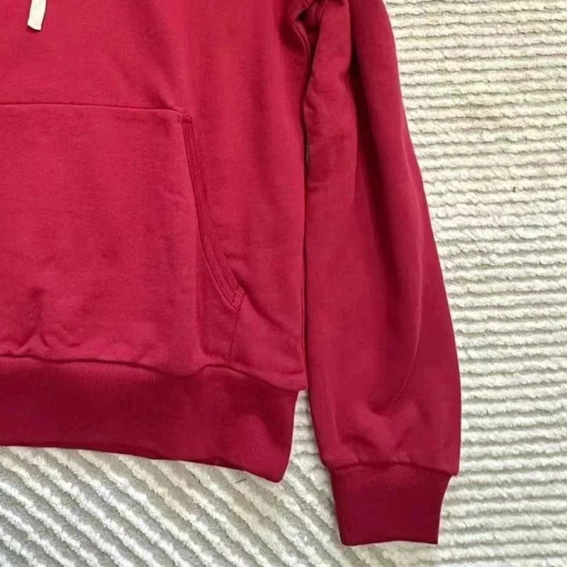 Other Hoodie White Drawstring Red