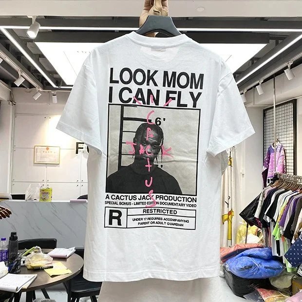 Cactus Jack Look Mom I Can Fly White T-Shirt - 6