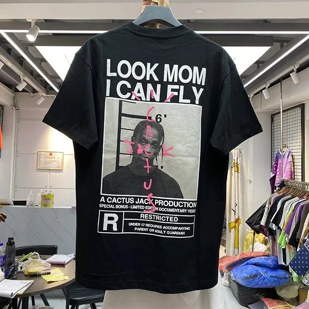Cactus Jack Look Mom I Can Fly White T-Shirt - 4