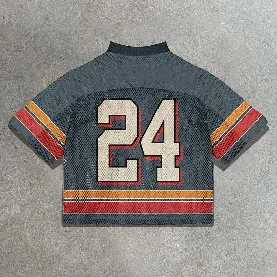 Unbranded Football Jerseys Mesh V-neck graphic jersey product detail image 26