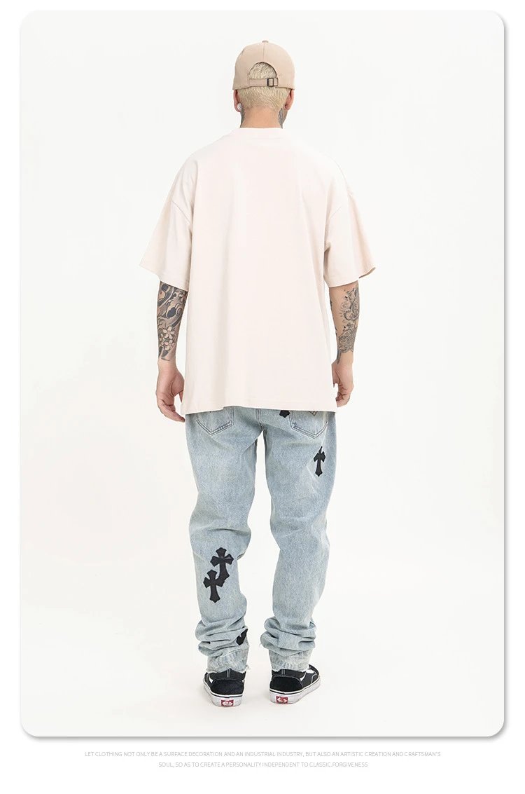 Thormaybred Represent Doberman Print Beige T-Shirt - 20