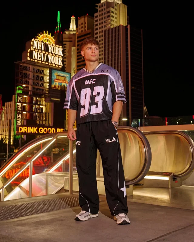 YoungLA T-Shirts UFC 93 Mesh V-Neck Jersey product detail image 13