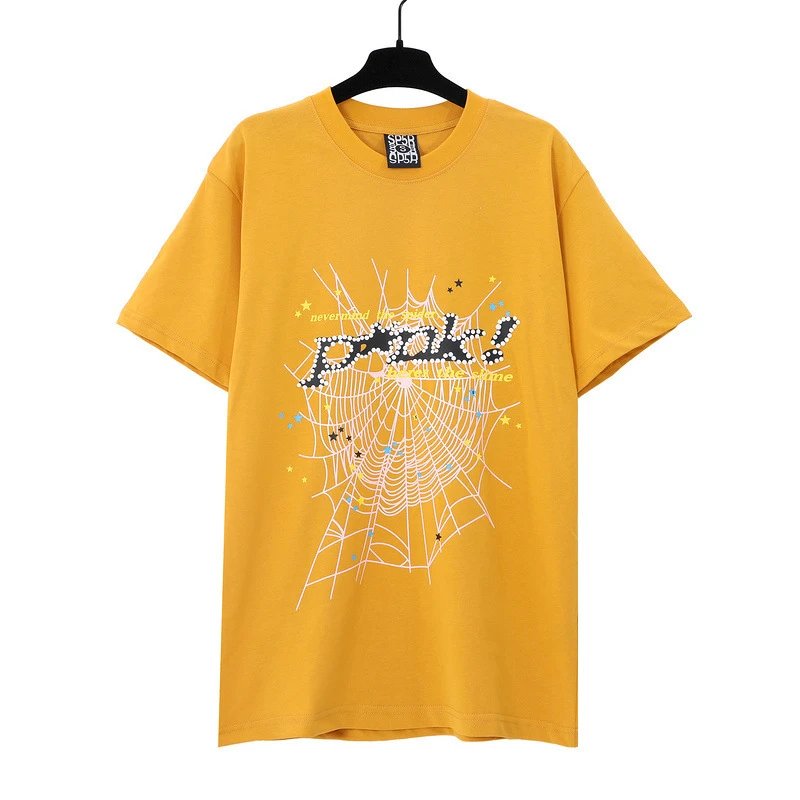 SP5DER Spider Web Graphic T-Shirt Black - 10