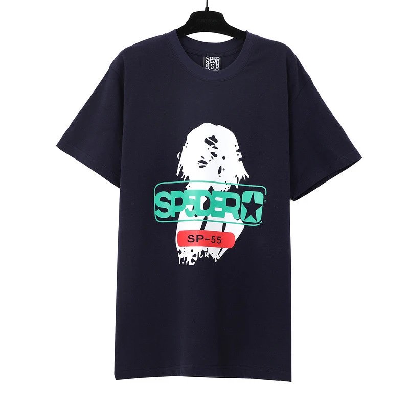 SP5DER Spider Web Graphic T-Shirt Black - 17
