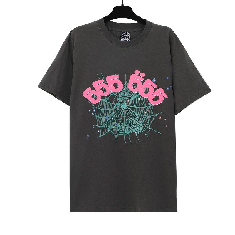 SP5DER Spider Web Graphic T-Shirt Black - 27
