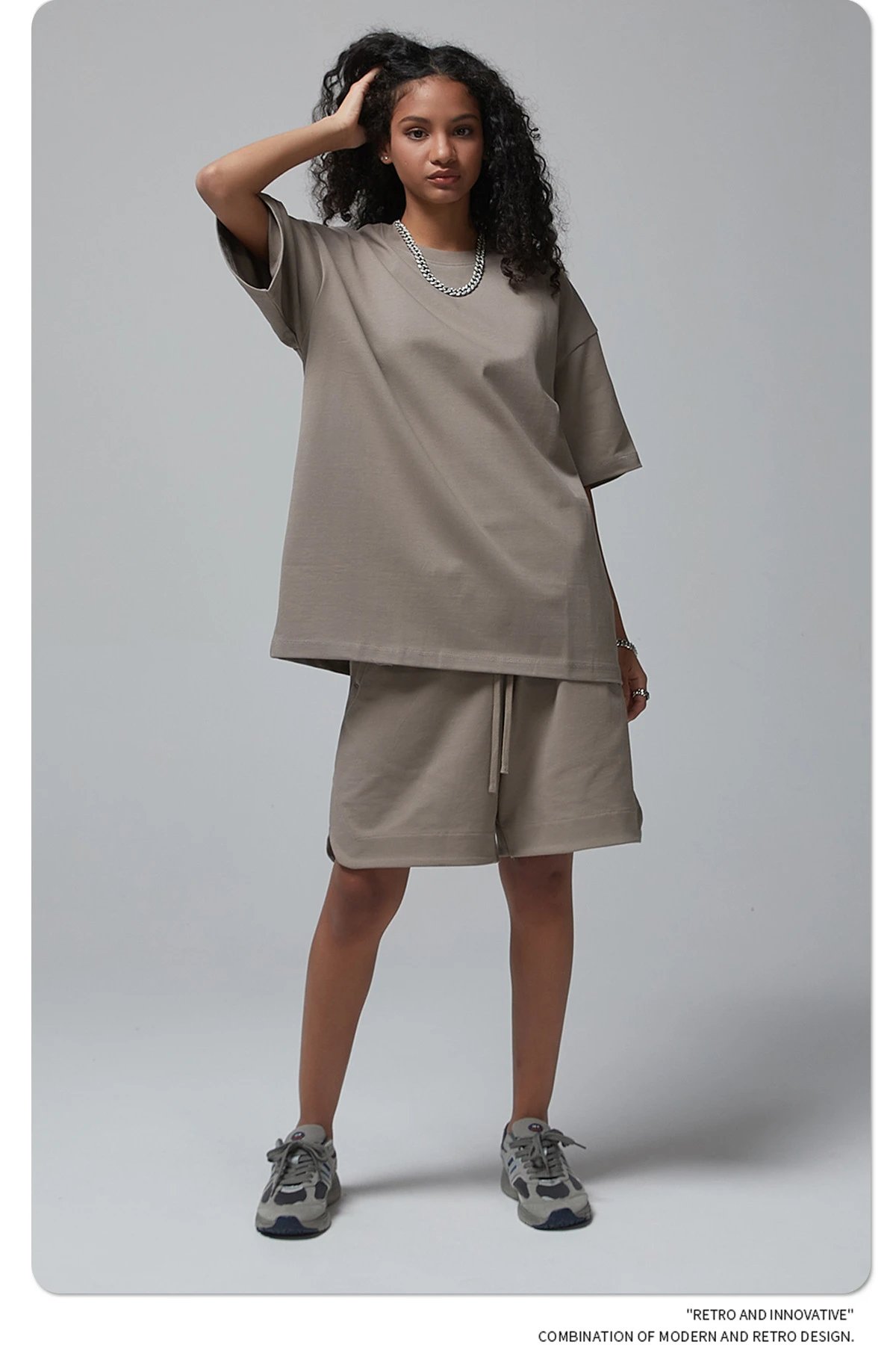 Arte Artie Master 385G Pure Cotton Oversized T-Shirt Dark Gray T-Shirts - 47