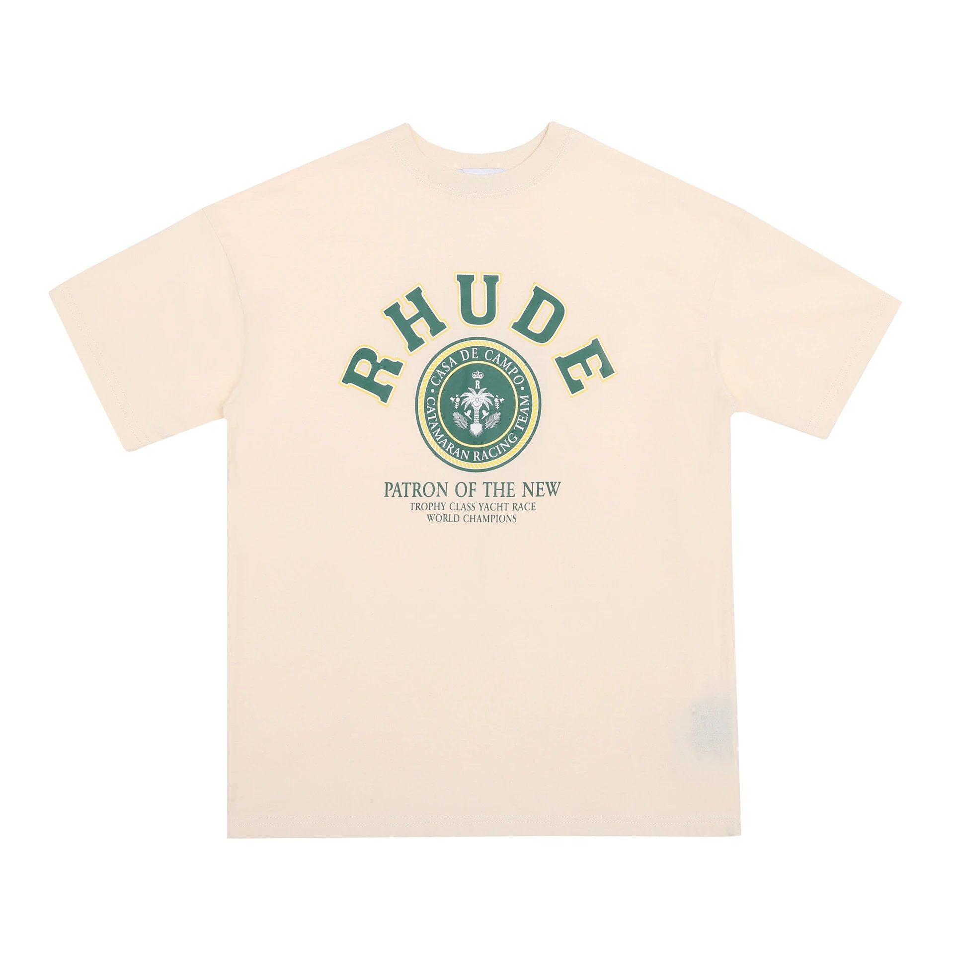 Rhude Leopard Print Graphic T-Shirt Beige - 23
