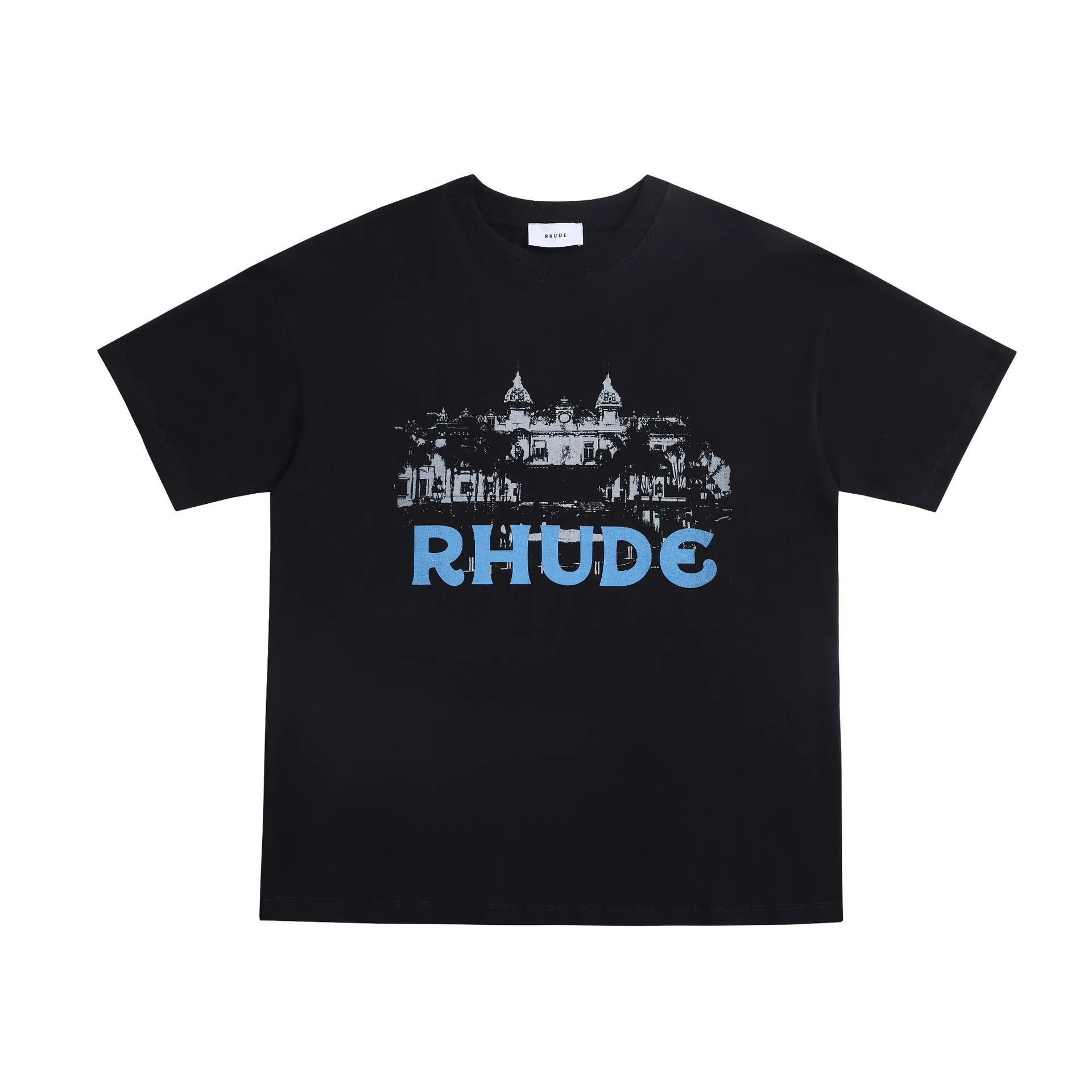 Rhude Leopard Print Graphic T-Shirt Beige - 30