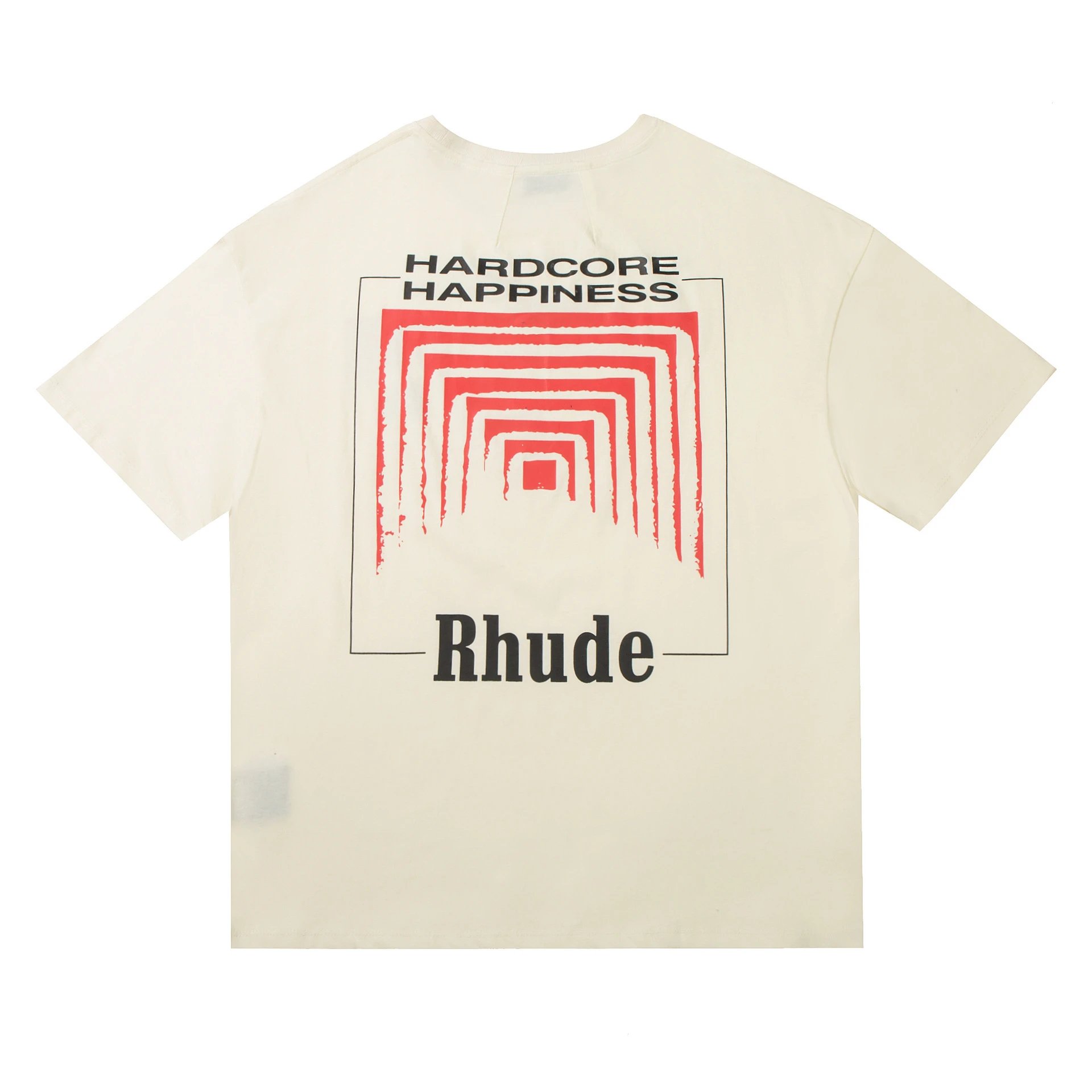 Rhude Leopard Print Graphic T-Shirt Beige - 45