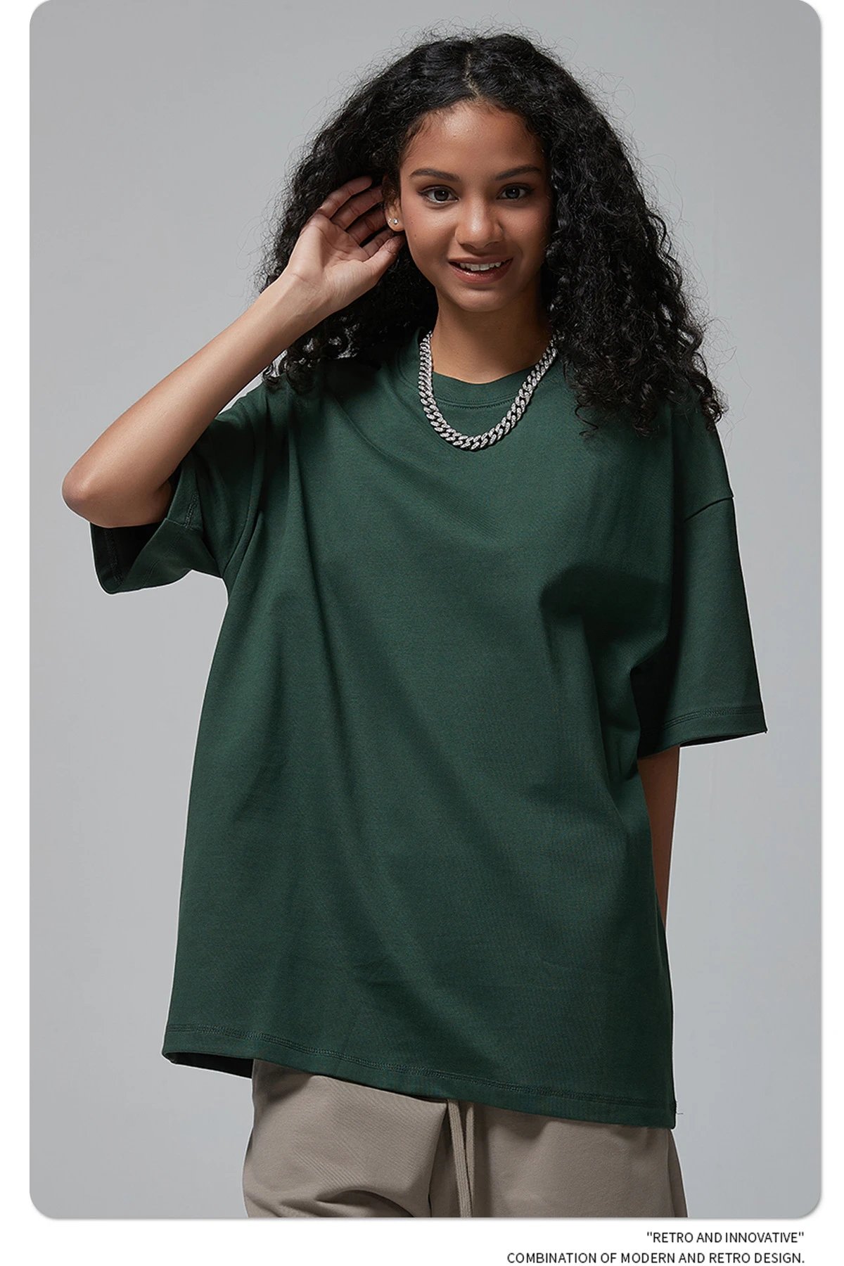Arte Artie Master 385G Pure Cotton Oversized T-Shirt Dark Gray T-Shirts - 74