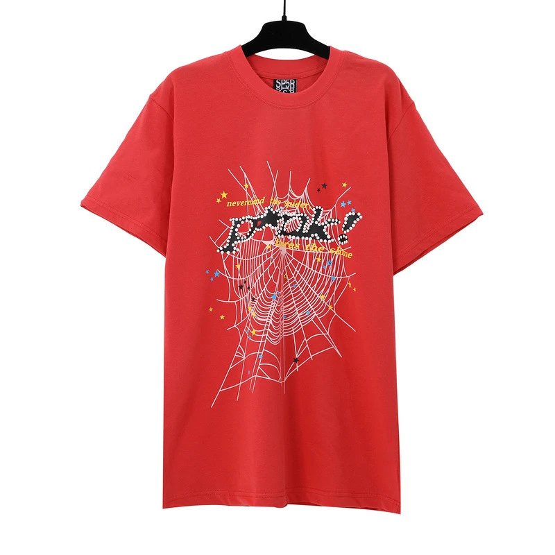SP5DER Spider Web Graphic T-Shirt Black - 11